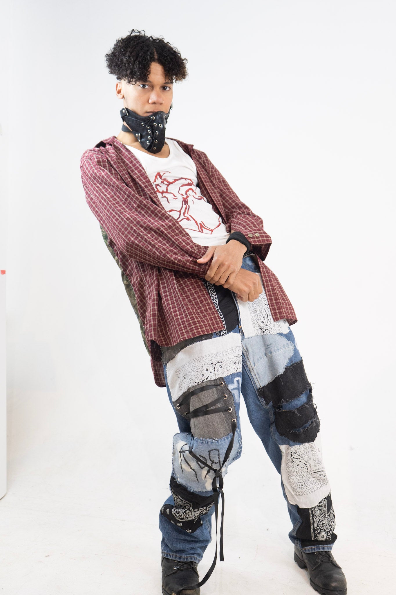 𖤐Trash Patchwork Pants𖤐