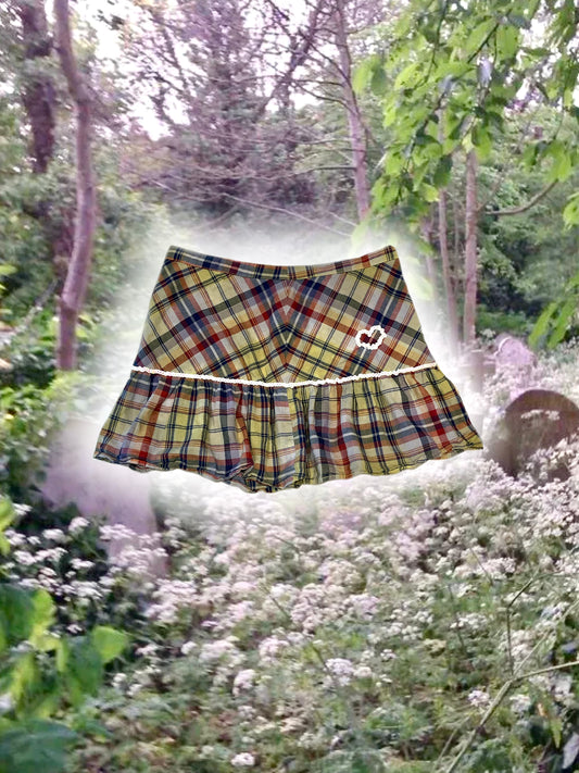 Yellow Plaid Mini Skirt, Summer 26'